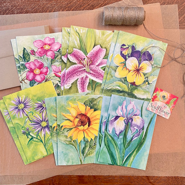 Spring Bouquet Notecard Set