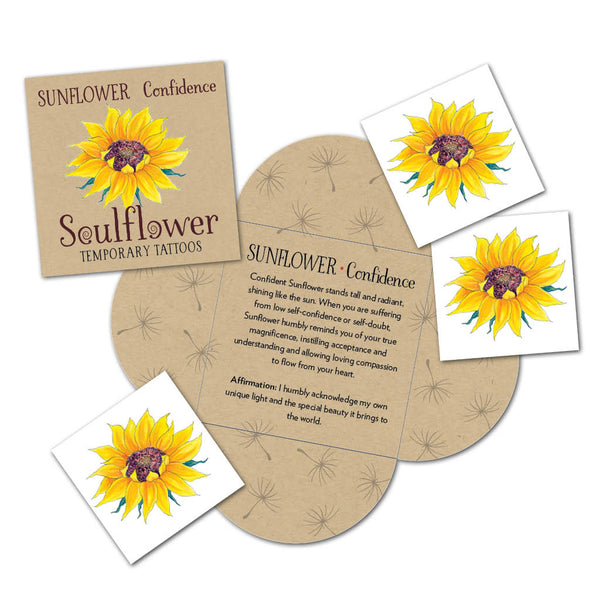 Sunflower (Confidence) Temporary Tattoo