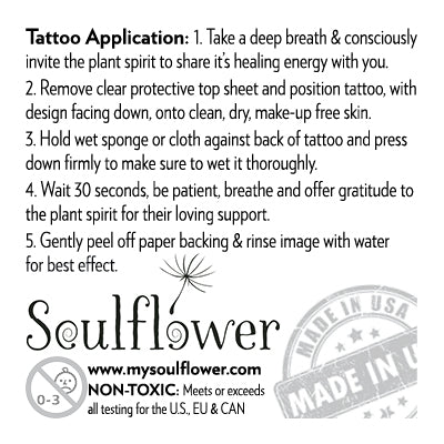 Forget-Me-Not (Awareness) Temporary Tattoo